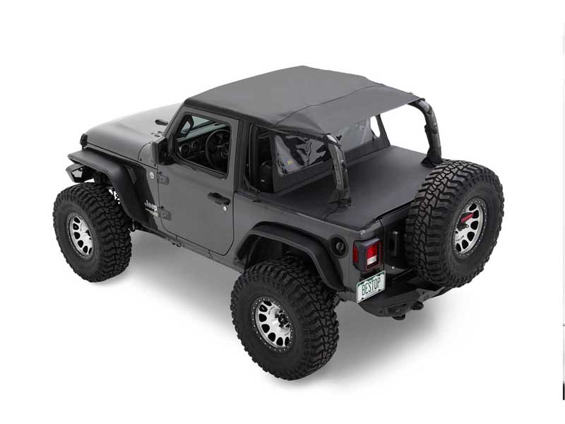 Bestop 90035-35 Duster Deck Cover Jeep '18-26 Wrangler JL 2-Door Black Diamond