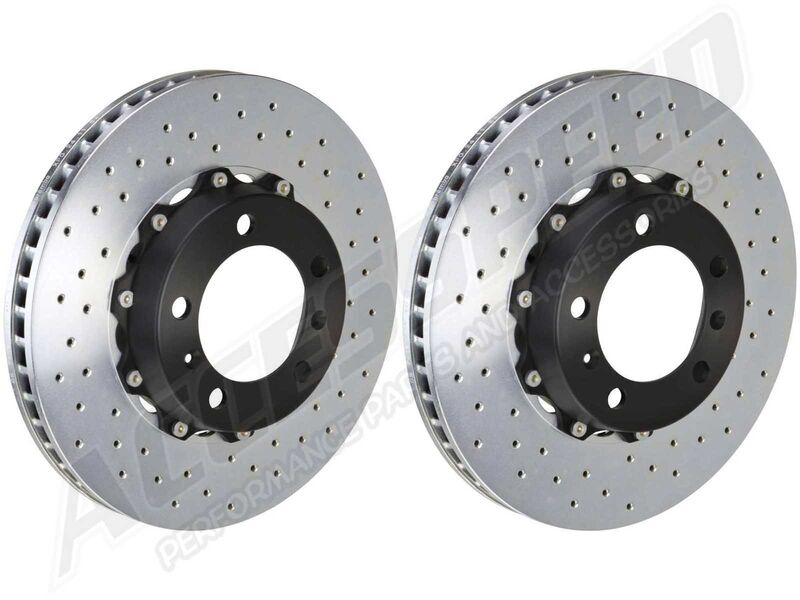 Brembo 101.9007A GT 365mm Drilled Rotor Upgrade Kit for 2008-2016 Audi R8 & 2003-2013 Gallardo