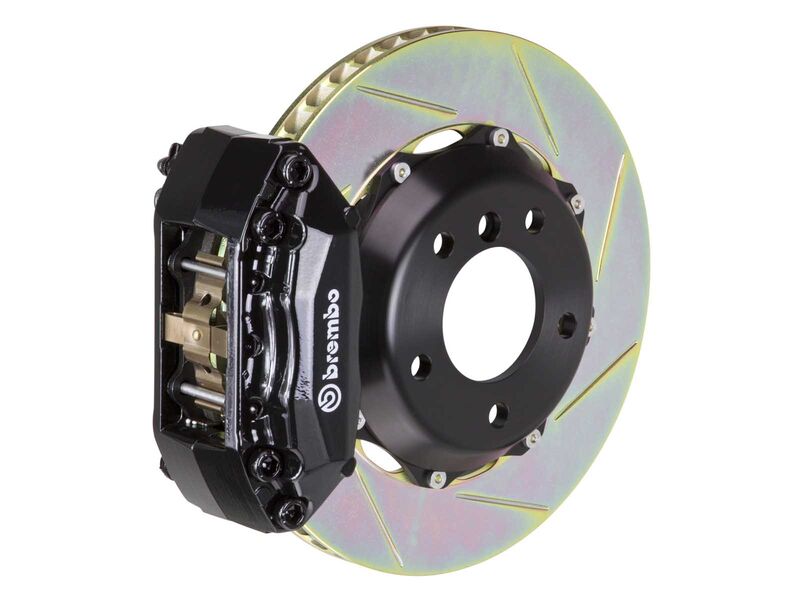 Brembo 112.6003A1 GT Black 4-Piston Front Brake Kit 328mm TY1 Slotted 1997-2001 Acura Integra Type-R
