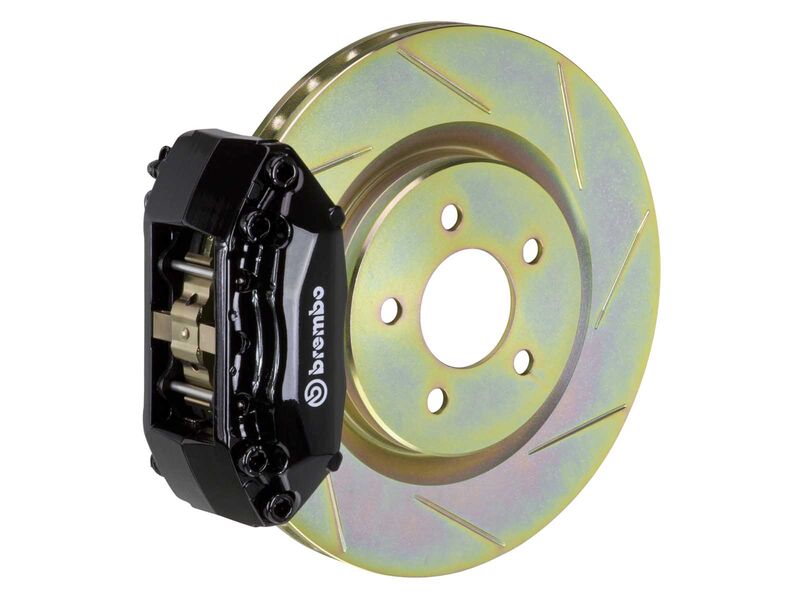 Brembo 1A5.6016A1 GT Black 4-Piston Front Big Brake Kit 330mm TY1 Slotted for 2015-2021 VW Golf Mk7