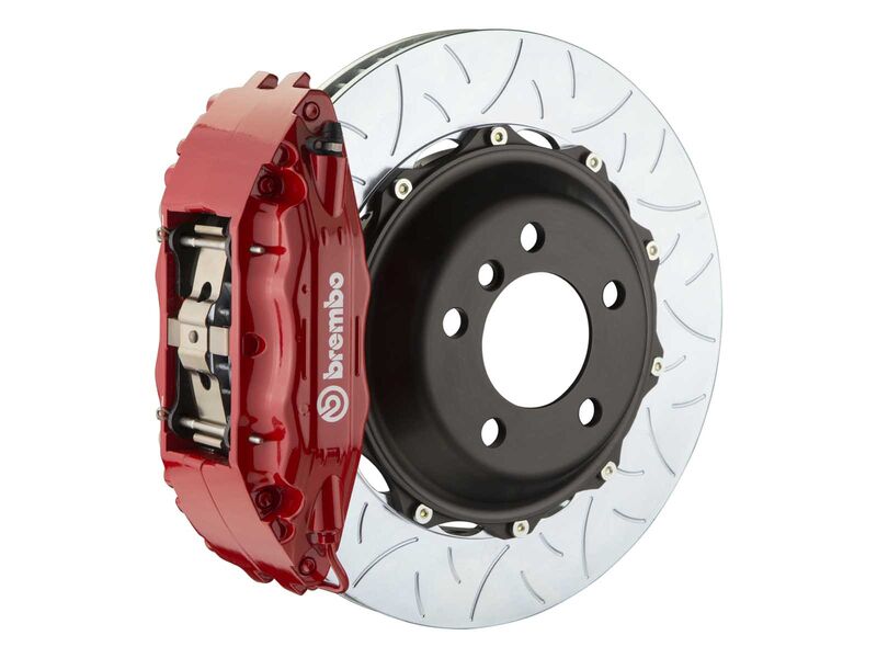 Brembo 1B3.8047A2 GT 355mm Red 4-Piston Front Big Brake Kit TY3 Slotted for 2005-2013 Corvette C6