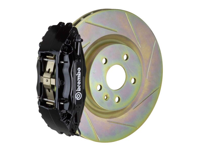 Brembo 1H5.6005A1 GT Black 4-Piston Front Big Brake Kit 326mm TY1 Slotted 2012-Up FR-S/BRZ/86/GR86