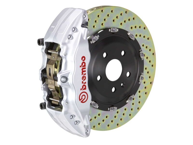 Brembo 1J1.9005A3 GT Silver 6-Piston Front Big Brake Kit 380mm Drilled for 2005-2013 Land Rover