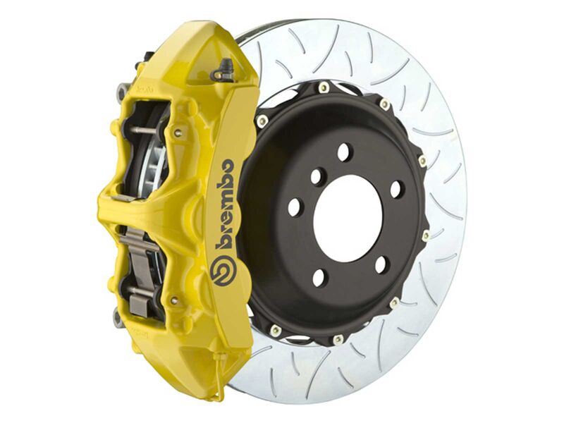 Brembo 1L3.9004A5 GT 380mm Yellow 6-Piston Front Big Brake Kit TY3 Slotted 2002-2009 Porsche 996/997