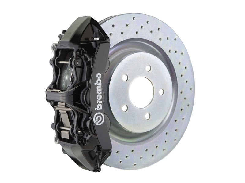 Brembo 1L4.8018A1 GT Black 6-Piston Front Big Brake Kit 355mm Drilled for 2016-2024 Chevrolet Camaro