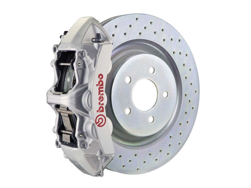 Brembo 1L4.8018A3 GT Silver 6-Piston Front Big Brake Kit 355mm Drilled for 2016-2024 Camaro