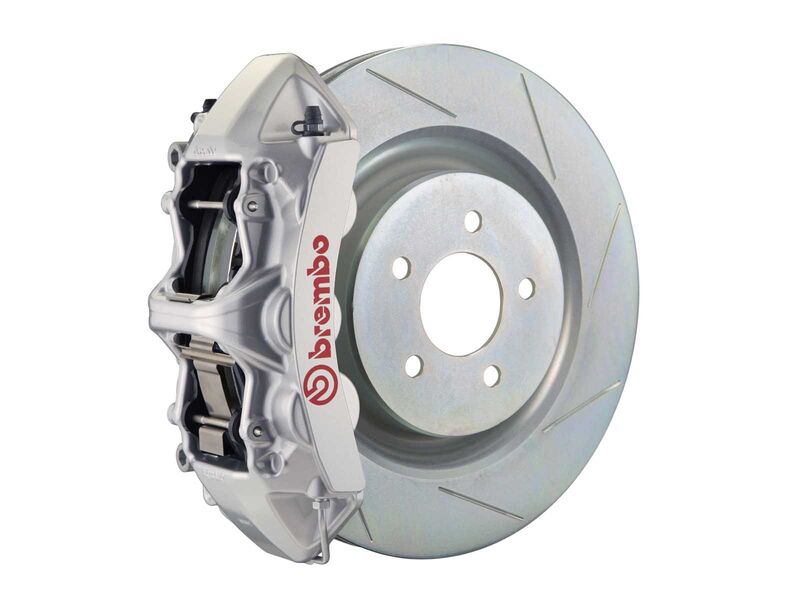 Brembo 1L5.8018A3 GT Silver 6-Piston Front Big Brake Kit 355mm TY1 Slotted for 2016-2024 Camaro
