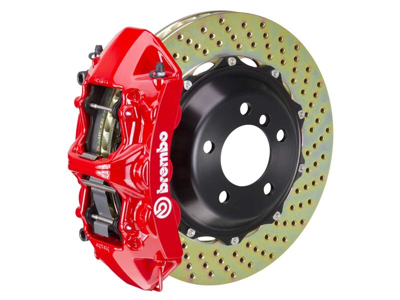 Brembo 1M1.9007A2 GT Red 6-Piston Front Big Brake Kit 380mm Drilled for 2009-2012 Porsche 997