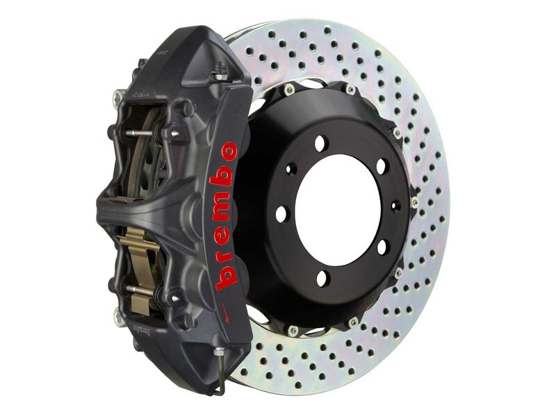 Brembo 1M1.9030AS GT-S 6-Piston Cast Monobloc Front Big Brake Kit 380mm Drilled for 2005-14 Mustang