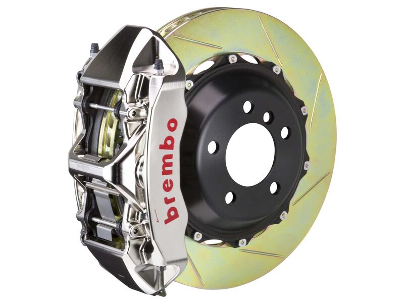 Brembo 1M2.8016AR GT-R 6-Piston Billet Monobloc Front Brake Kit 355mm TY1 Slotted 2005-2014 Mustang