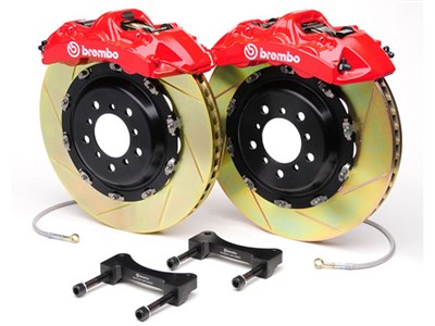 Brembo 1M2.9025A GT Front Brake Kit 6-Piston 15-in Slotted Zinc Rotors 2010 2011 2012 2013 Camaro SS