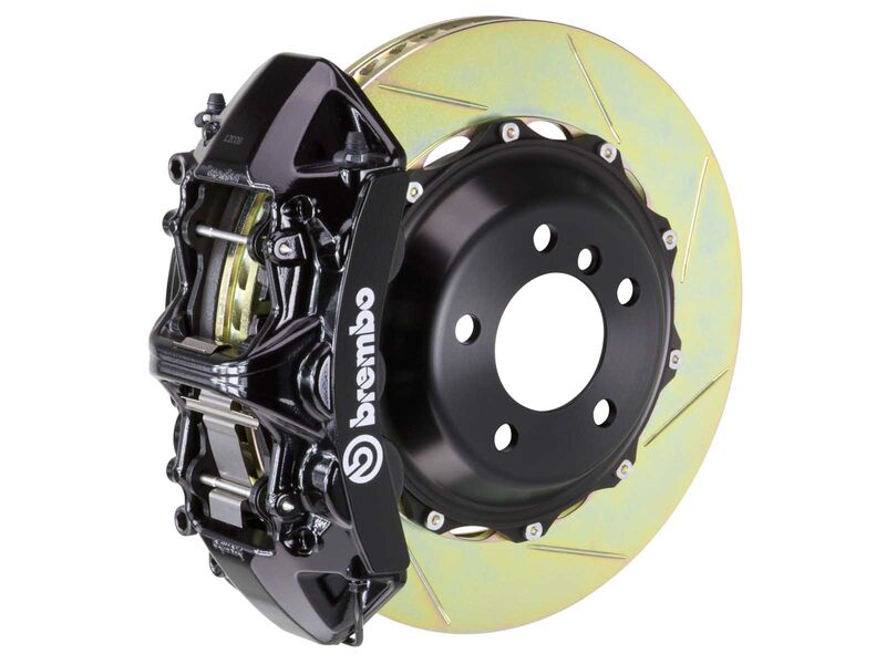 Brembo 1M2.9029A1 GT Black 6-Piston Front Big Brake Kit 380mm TY1 Slotted for 2010-2015 Camaro