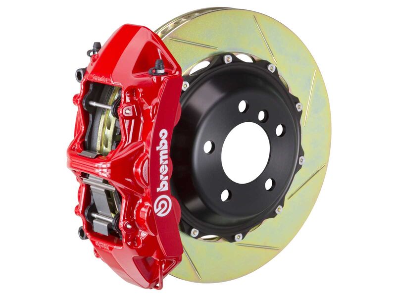 Brembo 1M2.9030A2 GT Red 6-Piston Front Big Brake Kit 380mm TY1 Slotted for 2005-2014 Mustang