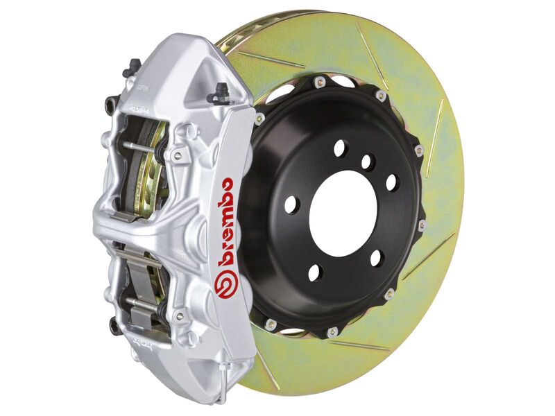 Brembo 1M2.9059A3 GT Silver 6-Piston Front Big Brake Kit 380mm TY1 Slotted for 1984-1988 Testarossa