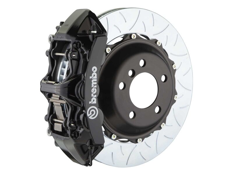 Brembo 1M3.8016A1 GT 355mm Black 6-Piston Front Big Brake Kit TY3 Slotted for 2005-2014 Mustang
