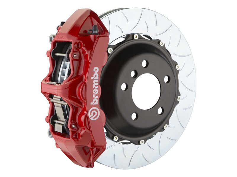 Brembo 1M3.9030A2 GT 380mm Red 6-Piston Front Big Brake Kit TY3 Slotted for 2005-2014 Mustang