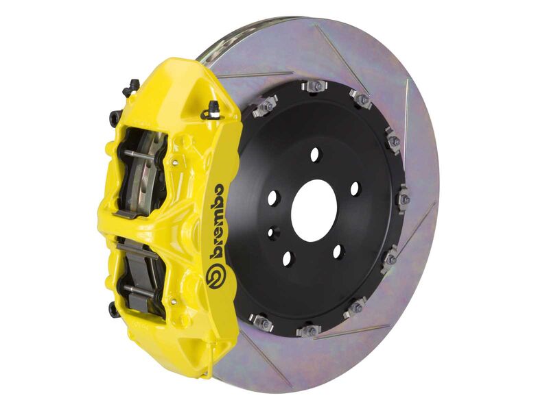 Brembo 1N2.8508A5 GT Yellow 6-Piston Front Big Brake Kit 365mm TY1 Slotted for 2007-2018 Wrangler JK