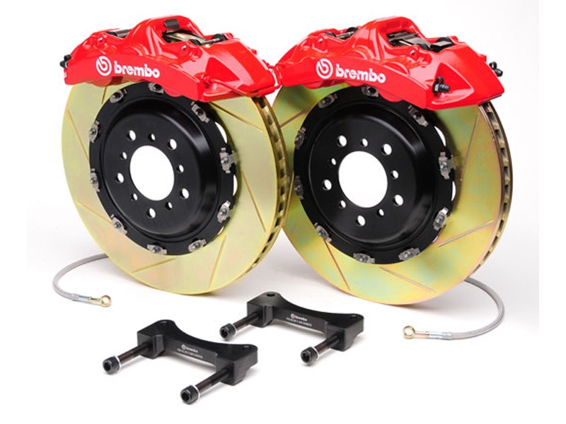 Brembo 1N2.9017A GT Front Brake Kit 6-Piston 15in Slotted Zinc Rotors 2010 2011 2012 2013 Camaro