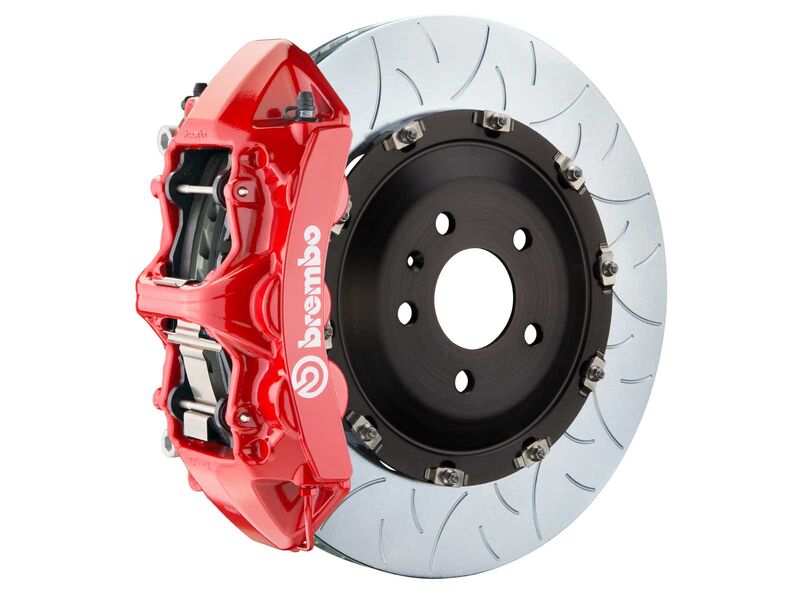 Brembo 1N3.9016A2 GT 380mm Red 6-Piston Front Big Brake Kit TY3 Slotted for 2005-2019 Maserati