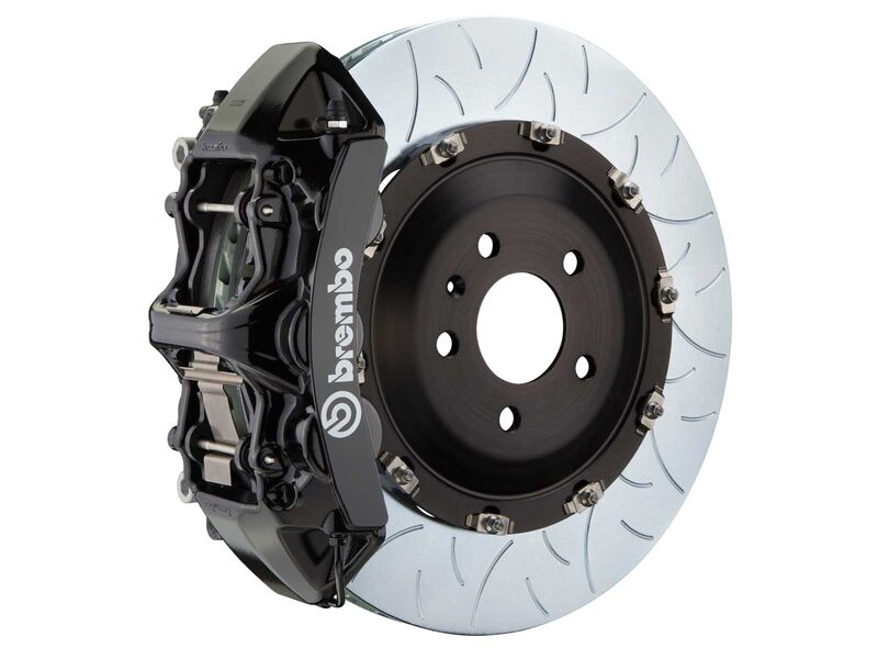Brembo 1N3.9523A1 GT 405mm Black 6-Piston Front Big Brake Kit TY3 Slotted for 2011-2018 Cayenne