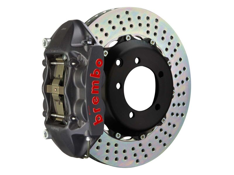 Brembo 1P1.8505AS GT-S 4-Piston Cast Monobloc Front Brake Kit 365mm Drilled 2006-18 Audi 2006-19 VW