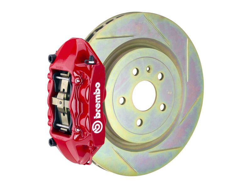 Brembo 1P5.7001A2 GT Red 4-Piston Front Big Brake Kit 336mm TY1 Slotted for 2008-2013 Volvo C30