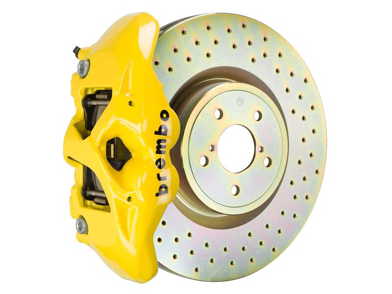 Brembo 1S4.6003A5 GT Yellow 4-Piston Front Big Brake Kit 326mm Drilled for 2012-Up FR-S/BRZ/86/GR86