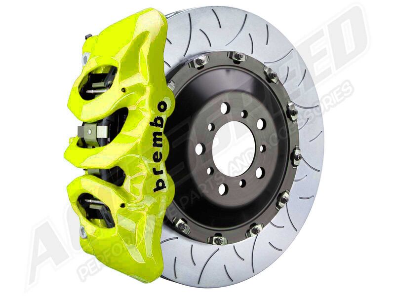 Brembo 1T3.9041A7 GT 380mm Fluor-Yellow 6-Piston Front Big Brake Kit TY3 Slotted for 2022-Up C300