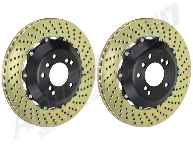 Brembo 201.8003A GT 345mm Drilled Rotor Upgrade Kit for 2008-20 IS/RC/GS-F