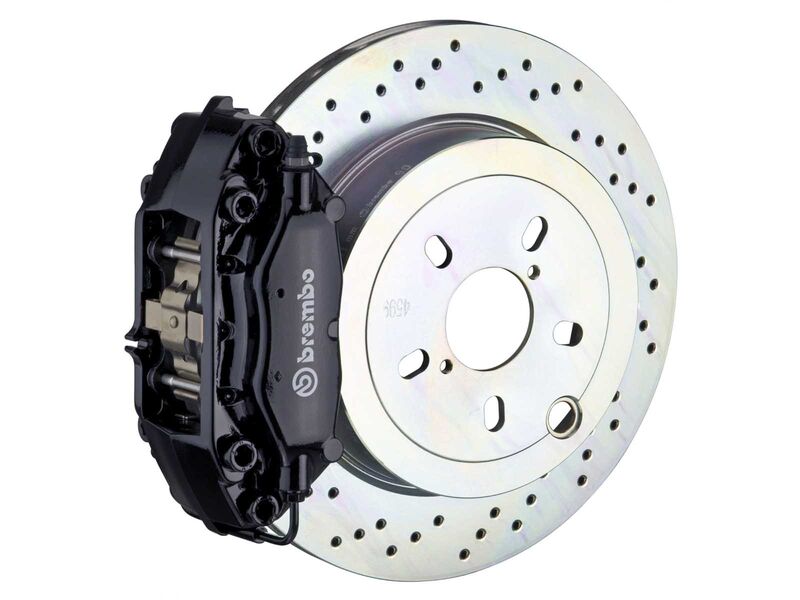 Brembo 2C4.5001A1 GT Black 4-Piston Rear Big Brake Kit 309mm Drilled for 1966-1989 Porsche 911