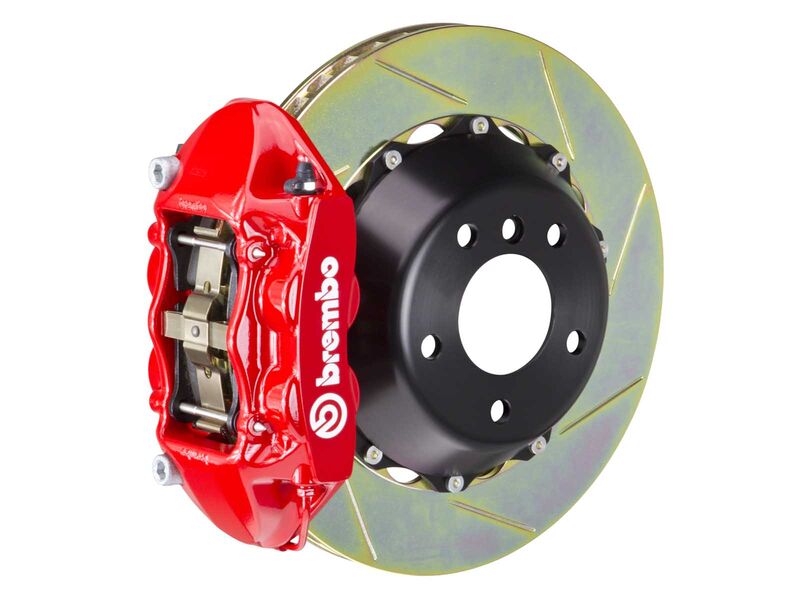 Brembo 2P2.9006A2 GT Red 4-Piston Rear Big Brake Kit 380mm TY1 Slotted for 2007-2014 Mercedes CL/S