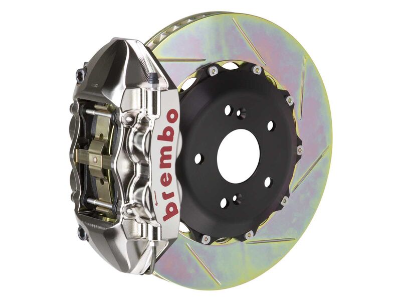 Brembo 2P2.9041AR GT-R 4-Piston Billet Monobloc Rear Brake Kit 380mm TY1 Slotted 2014- Corvette C7