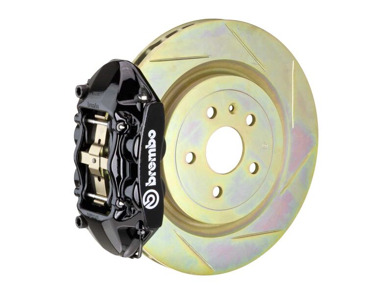 Brembo 2P5.8503A1 GT Black 4-Piston Rear Big Brake Kit 365mm TY1 Slotted for 2016-2024 Camaro SS