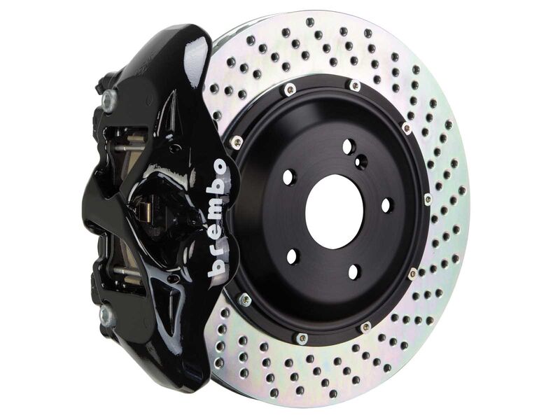 Brembo 2S1.9011A1 GT Black 4-Piston Rear Big Brake Kit 380mm Drilled for 2016-21 LC/LX570