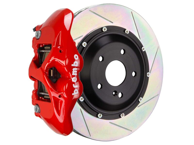 Brembo 2S2.9015A2 GT Red 4-Piston Rear Big Brake Kit 380mm TY1 Slotted for 2015-2023 Mustang