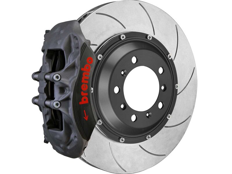 Brembo 3KC.8079AZ Front 6-Piston Forged Big Brake Kit 355mm T5 Slotted Zinc for 1999-2008 Porsche