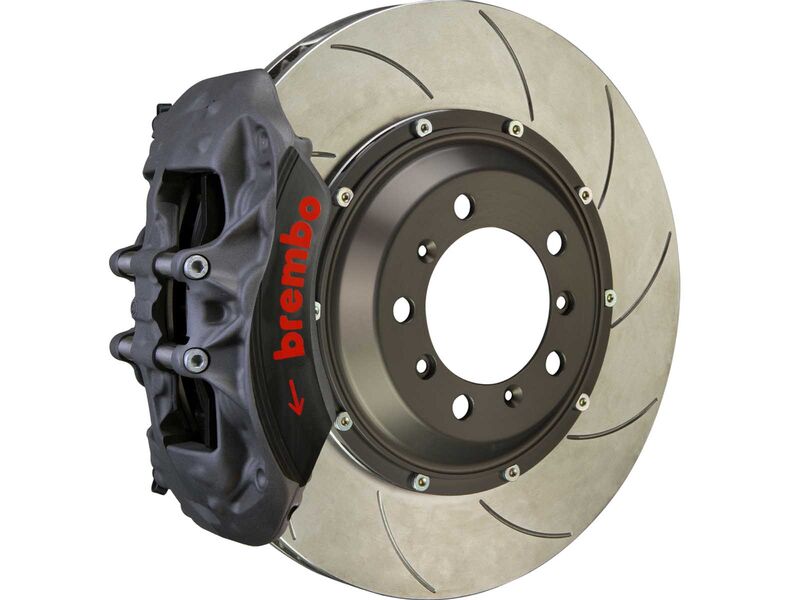 Brembo 4KC.9006AX Rear 6-Piston Forged 380mm T5 Full-Float Slotted Brake Kit for 2005-2006 Ford GT