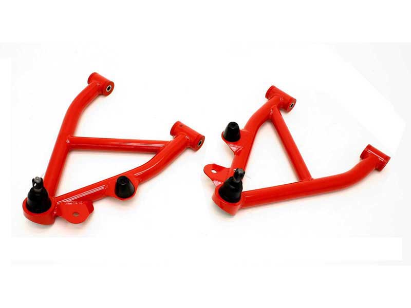 BMR AA007R Lower A-Arms, Non-Adj With Poly Bushings, No Spring Pocket, Red for 1982-1992 F-Body