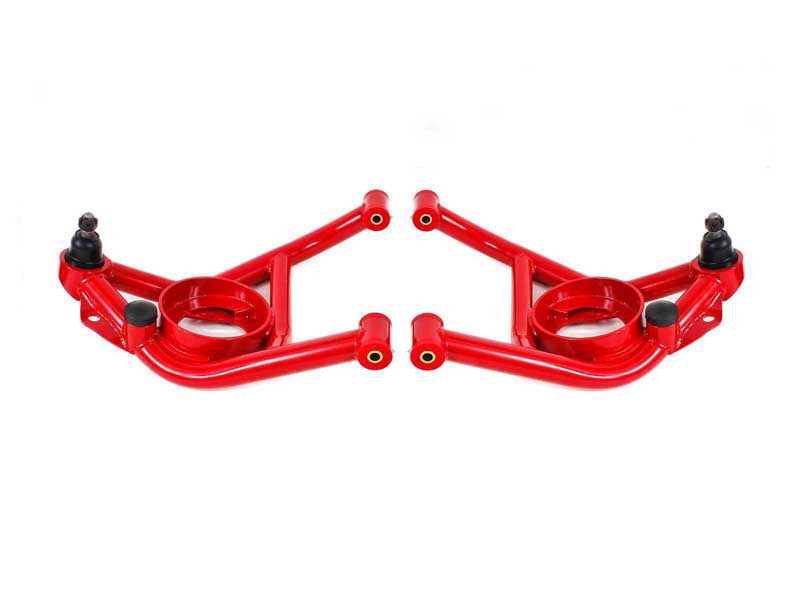 BMR AA014R Lower A-Arms, Non-Adj W/Polyurethane Bushings, Red for 1970-1981 F-Body, 1975-1979 X-Body