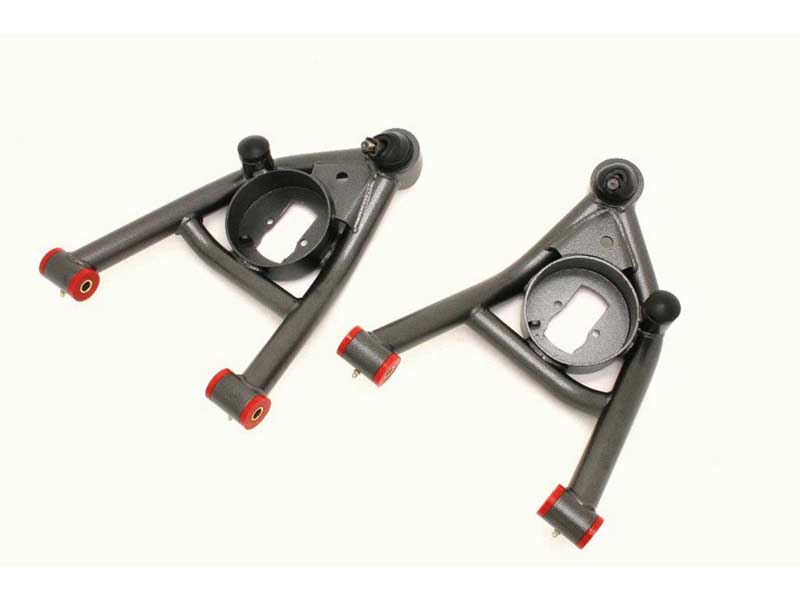 BMR AA016H Lower A-Arms, Non-Adj With Polyurethane Bushings, Black Hammertone for 1964-1972 A-Body