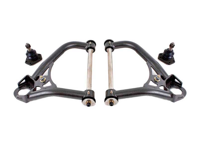 BMR AA027H Upper A-Arms, Pro-Touring, Ball Joint, Delrin Bushings, Black, 67-69 F-Body, 68-74 X-Body