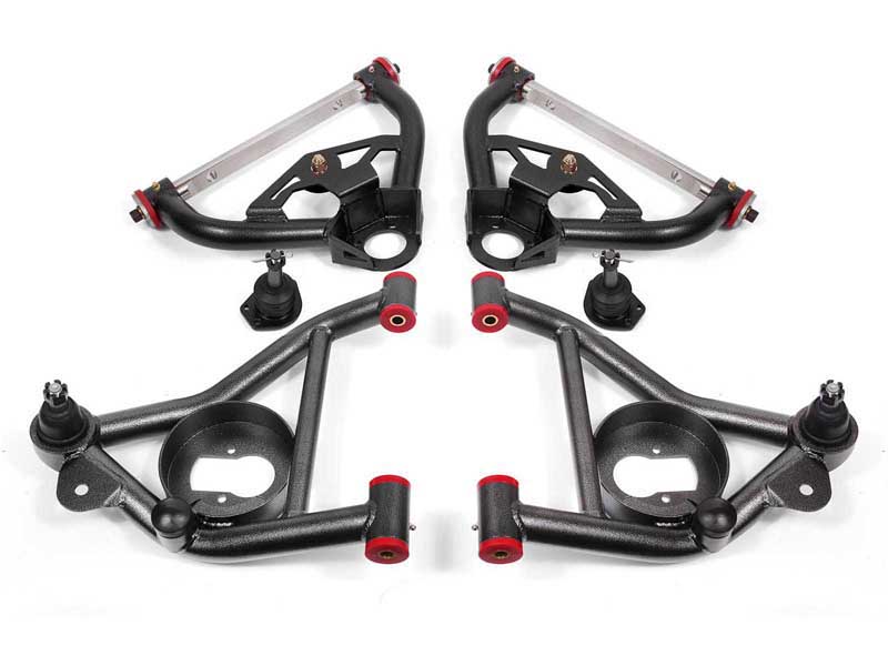BMR AA030H A-Arm Kit, Upper (AA012H) And Lower (AA011H), Black Hammertone for 1978-1987 G-Body