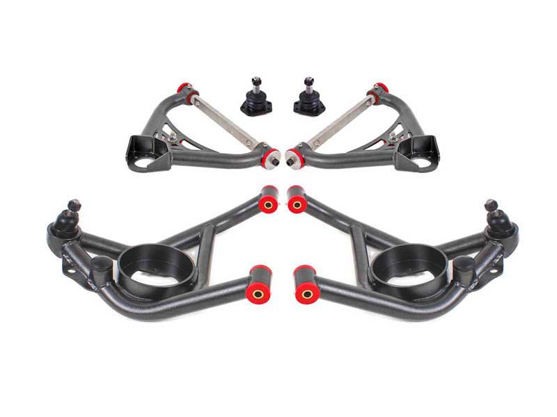 BMR AA031H A-Arm Kit, Upper AA015H And Lower AA014H), Black for 1970-1981 F-Body, 1975-1979 X-Body