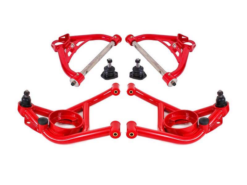 BMR AA031R A-Arm Kit, Upper (AA015R) And Lower (AA014R), Red for 1970-1981 F-Body, 1975-1979 X-Body