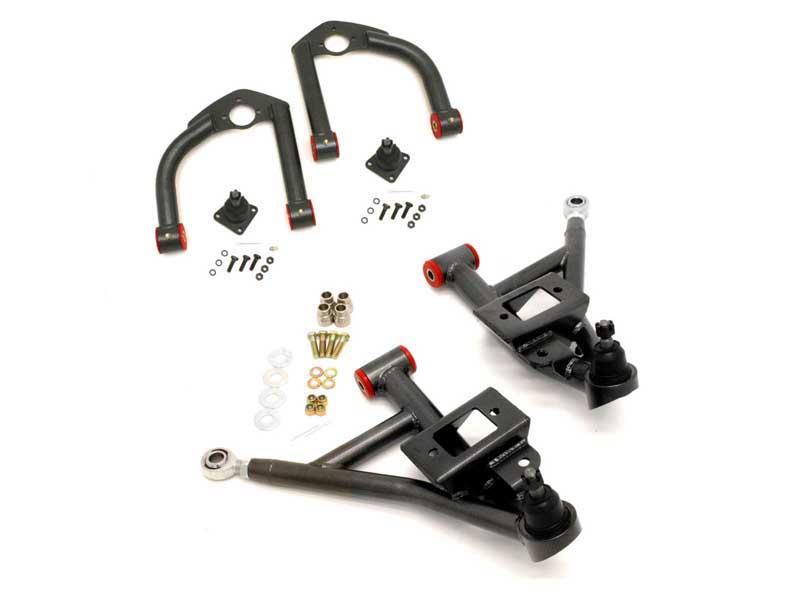 BMR AA032H A-Arm Kit, Upper (AA001H) And Lower (AA002H), Black Hammertone for 1993-2002 F-Body