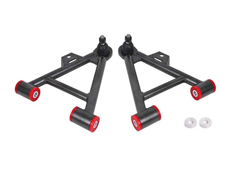 BMR AA035H Lower A-Arms, Coilover, Non-Adjust, Poly, Std Ball Joint, Black for 1979-1993 Mustang