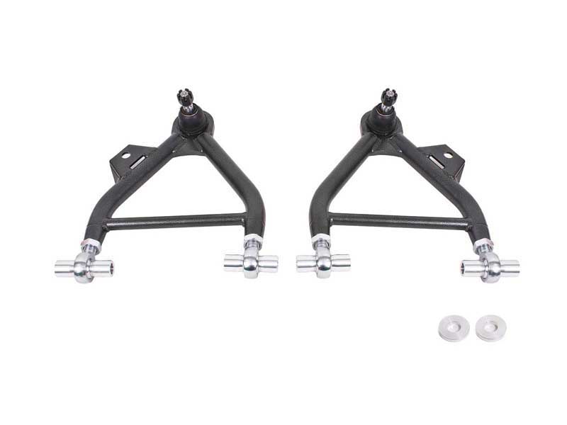 BMR AA036H Lower A-Arms, Coilover, Adjust, Rod End, Std Ball Joint, Black for 1979-1993 Mustang