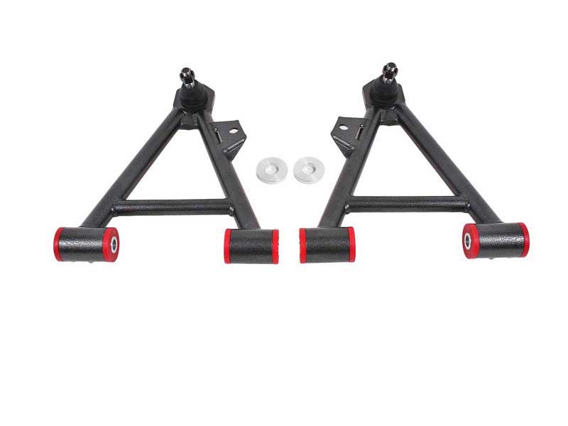 BMR AA041H Lower A-Arms, Coilover, Non-Adjust, Poly, Std Ball Joint, Black for 1994-2004 Mustang