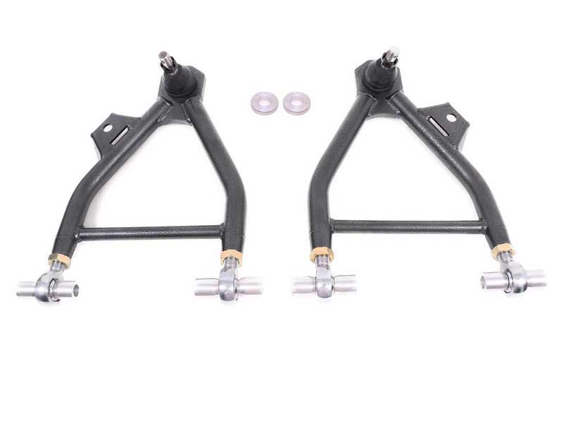 BMR AA042H Lower A-Arms, Coilover, Adjust, Rod End, Std Ball Joint, Black for 1994-2004 Mustang