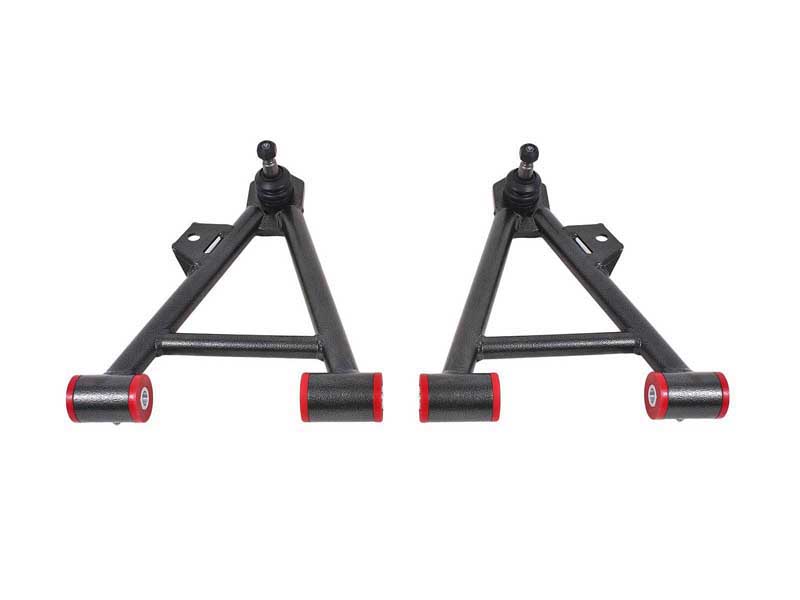 BMR AA044H Lower A-Arms, Coilover, Non-Adjust, Poly, Tall Ball Joint, Black for 1994-2004 Mustang